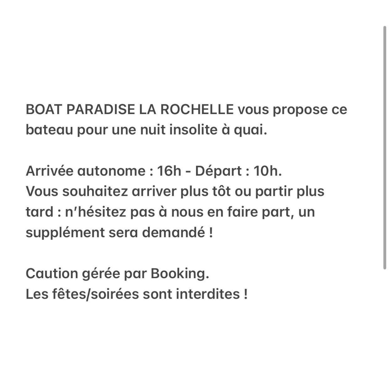 Une Nuit Sur Un Magnifique Bateau Linge Et Menage Inclus - Boat Paradise La Rochelle La Rochelle  Bagian luar foto